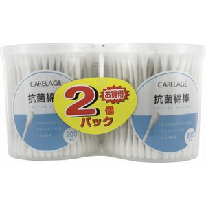 あらた ＣＡＲＥＬＡＧＥ抗菌綿棒２００本Ｘ２個 ２個