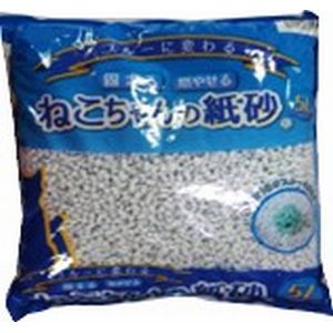 （株）森光商店 ＴＹねこちゃんのブルーに変わる紙砂 ５Ｌ