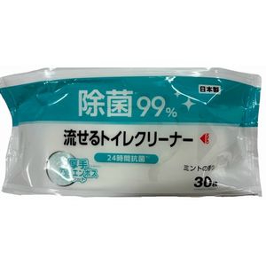 昭和紙工 流せるトイレクリーナー ３０枚