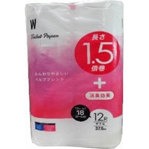 大分製紙 パルプブレンド消臭１．５倍巻Ｗ １２個